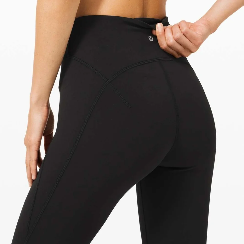 🍋🍋 Lululemon Get Centered High Rise Crop 21" Black 🍋🍋 - Picture 2 of 8